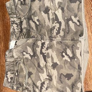 Camo Jean Skirt